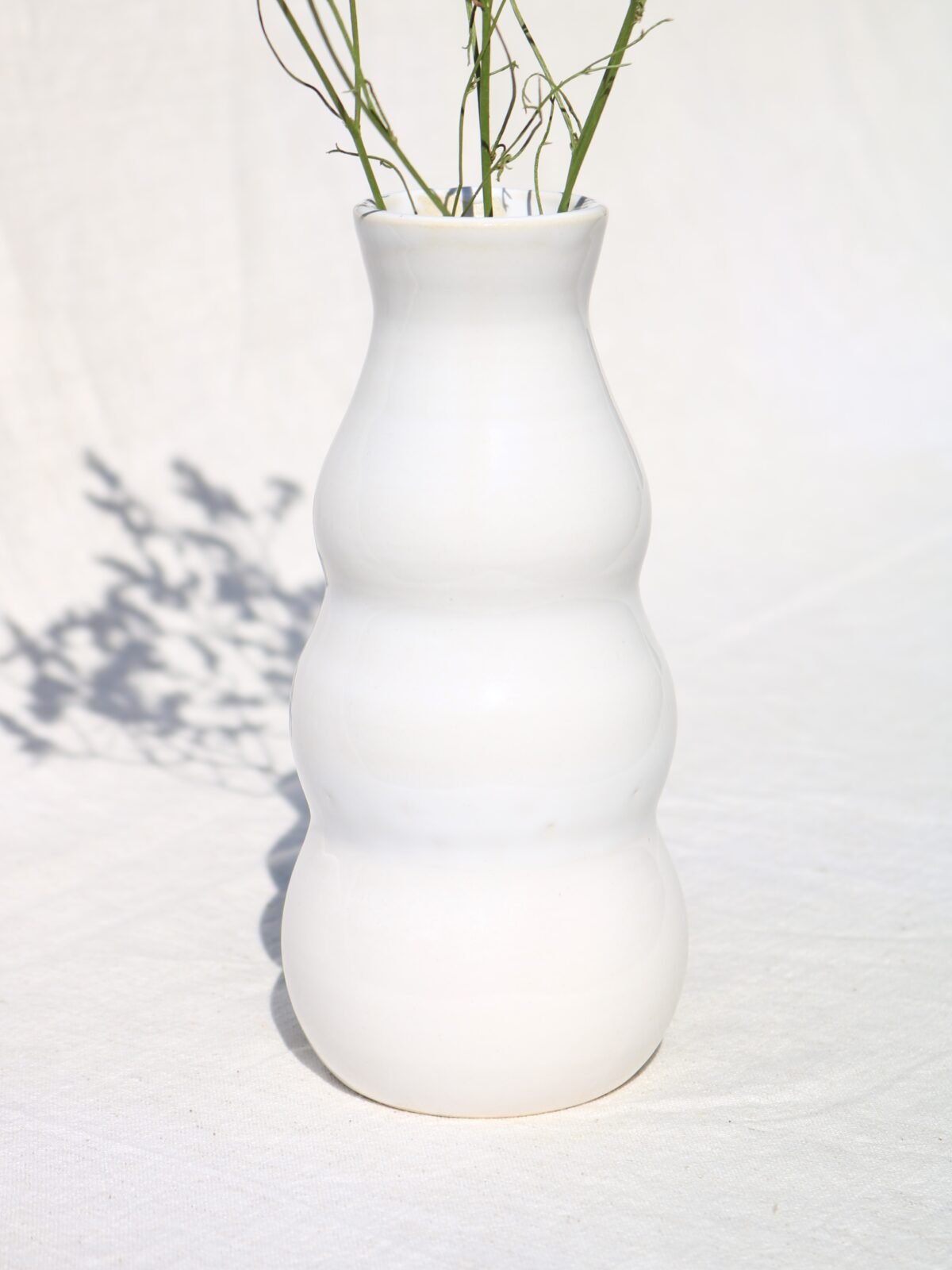 Jarrón White Tulip
