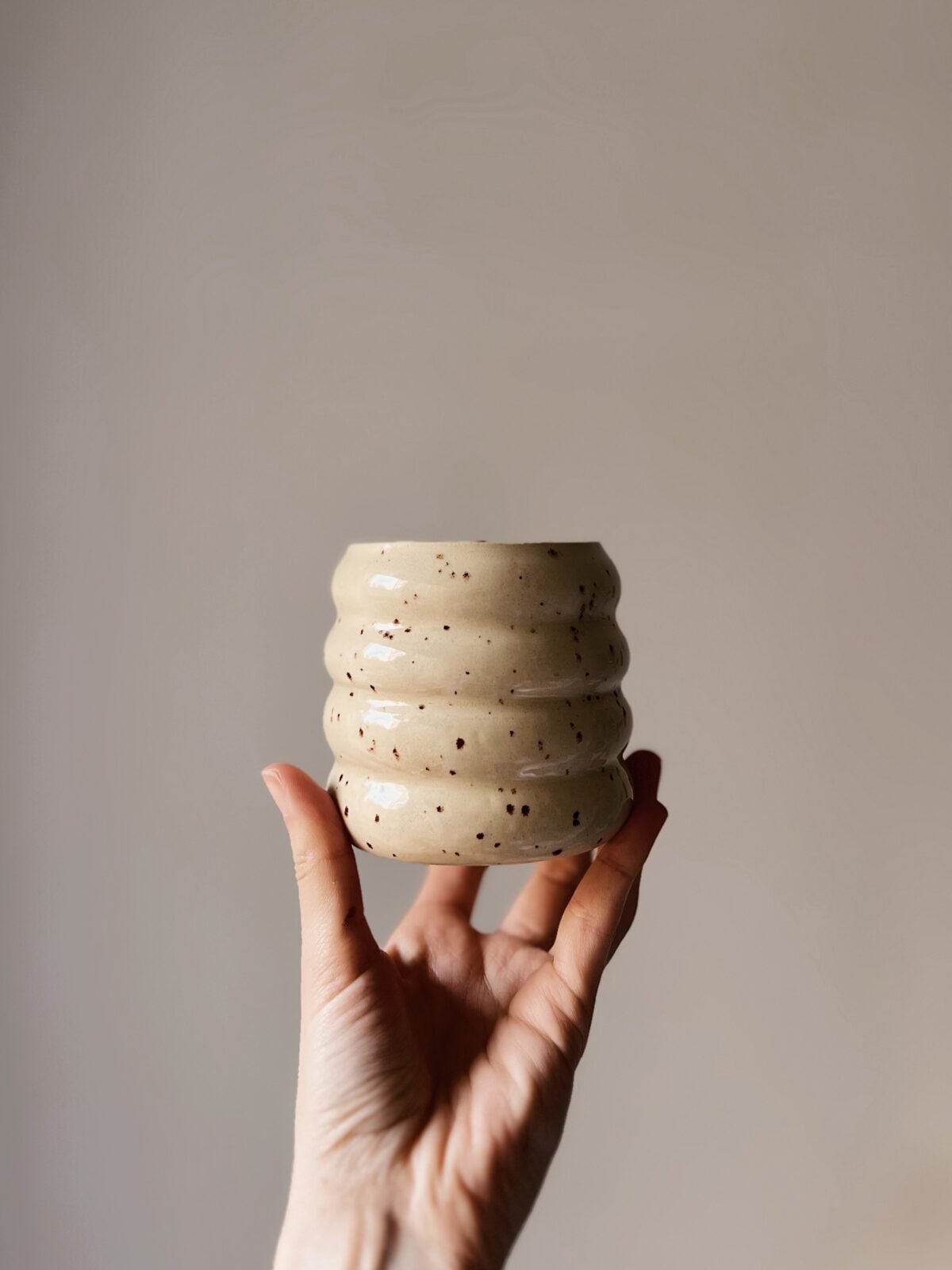 Vaso baggy moteado