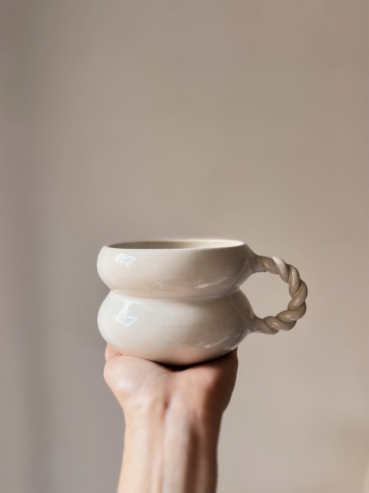 Taza braided pearl