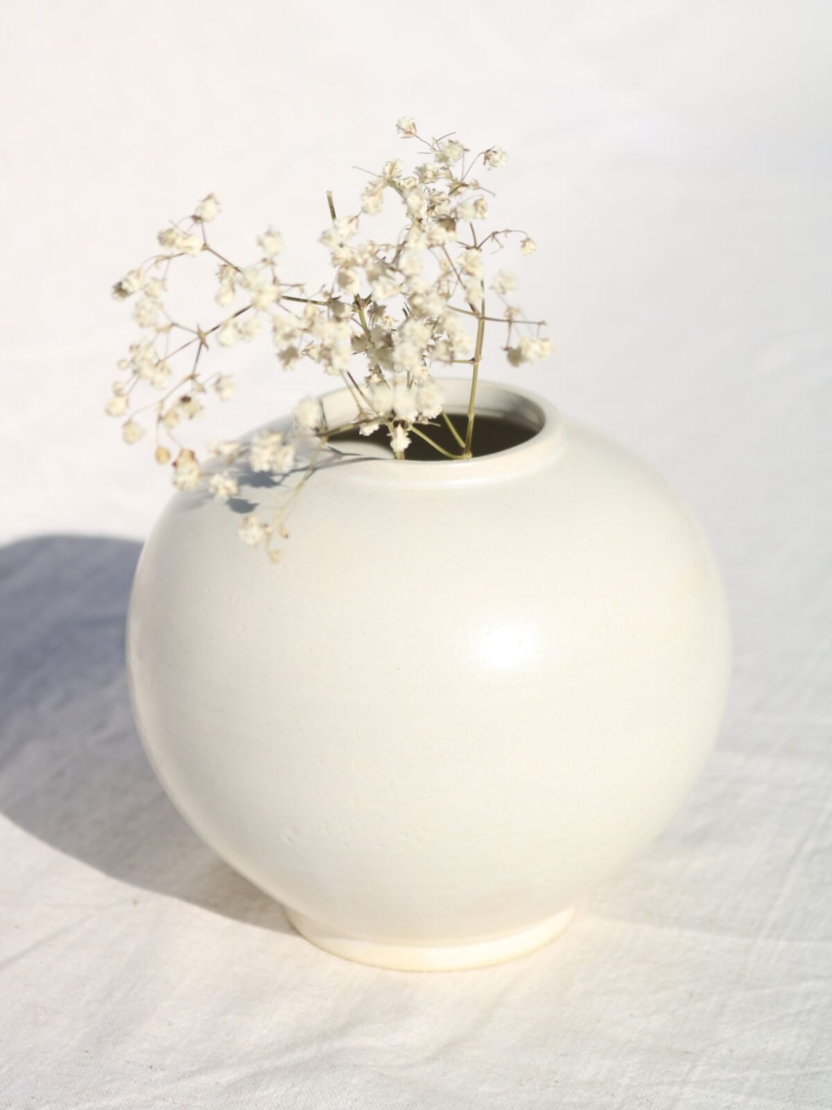Jarrón white bubble S