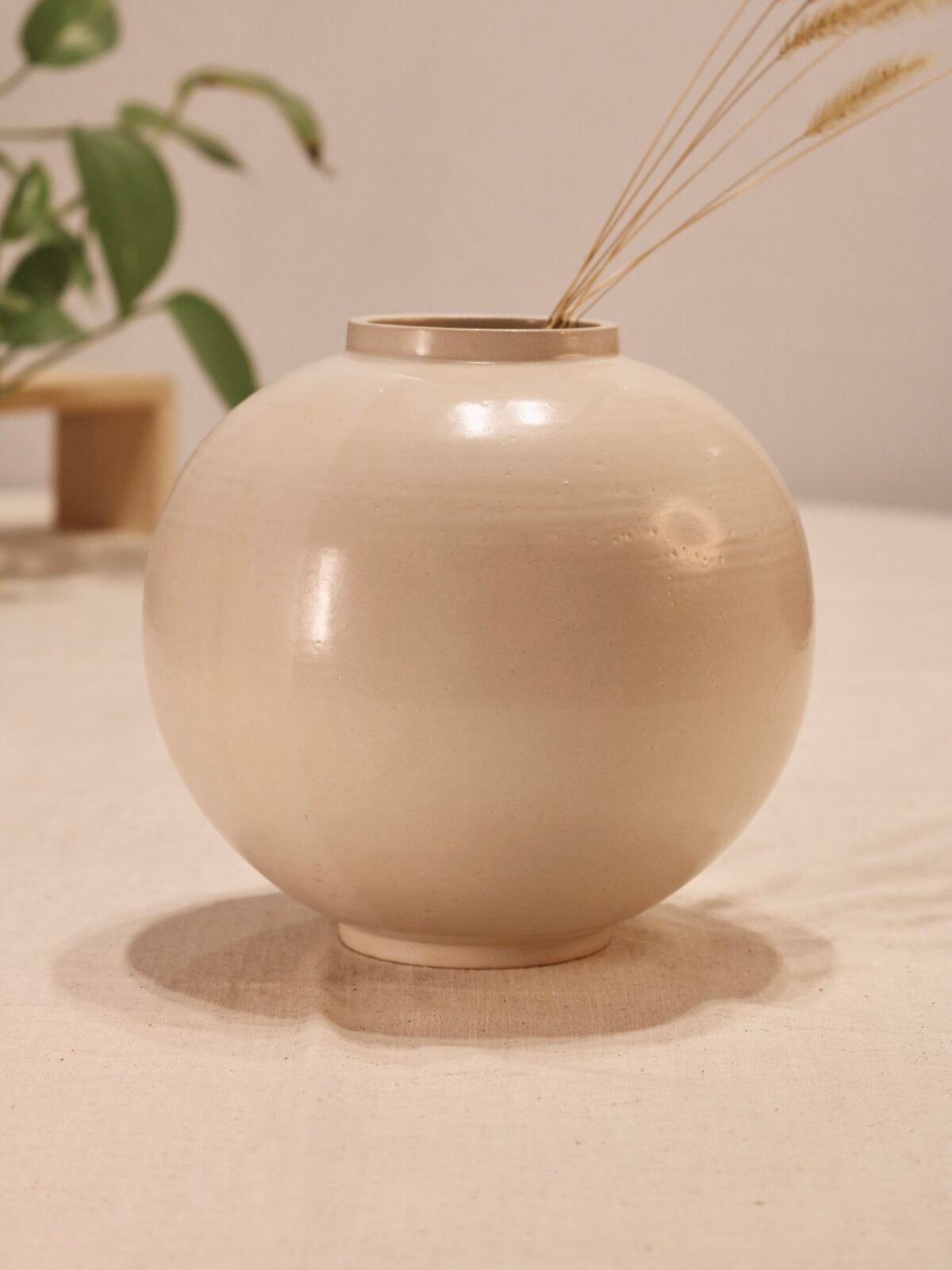 Jarrón white bubble L