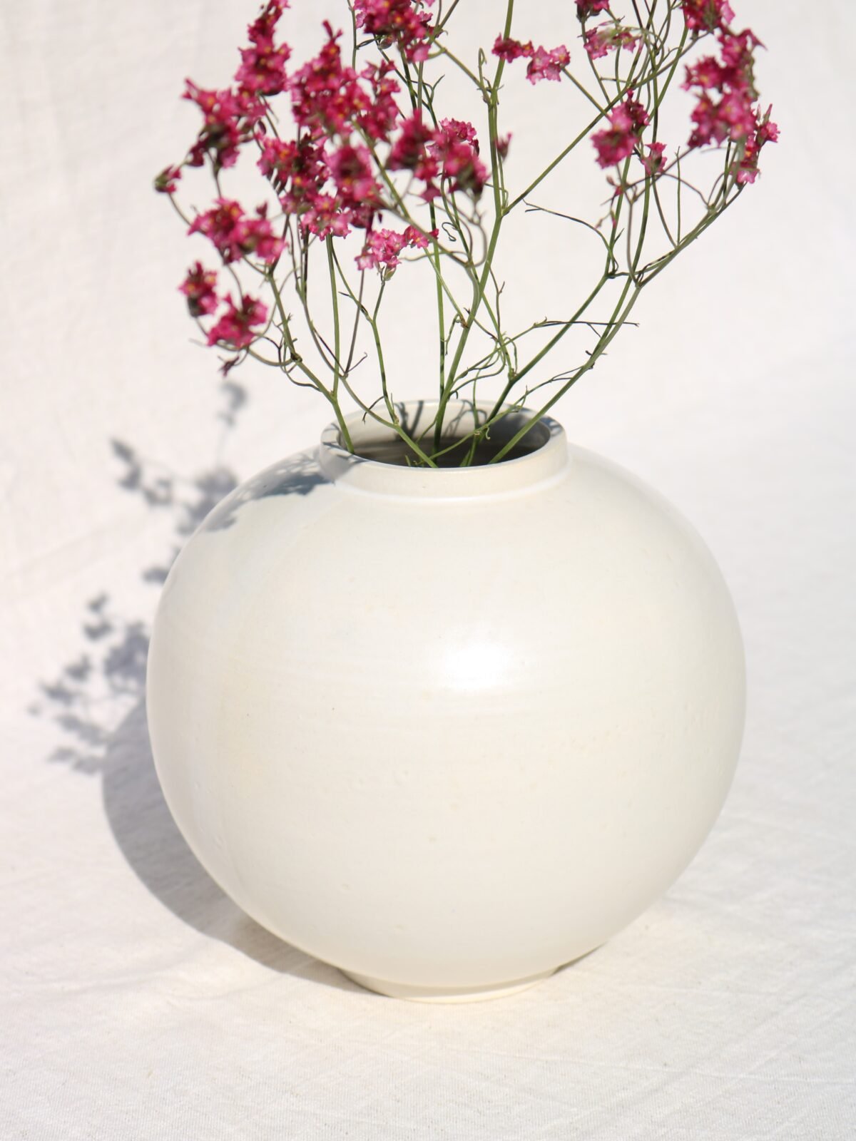 Jarrón white bubble L