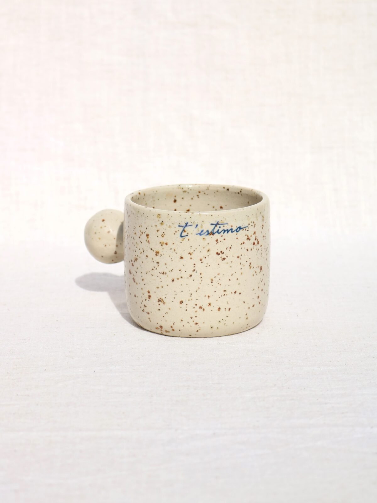 Taza t'estimo freckles button